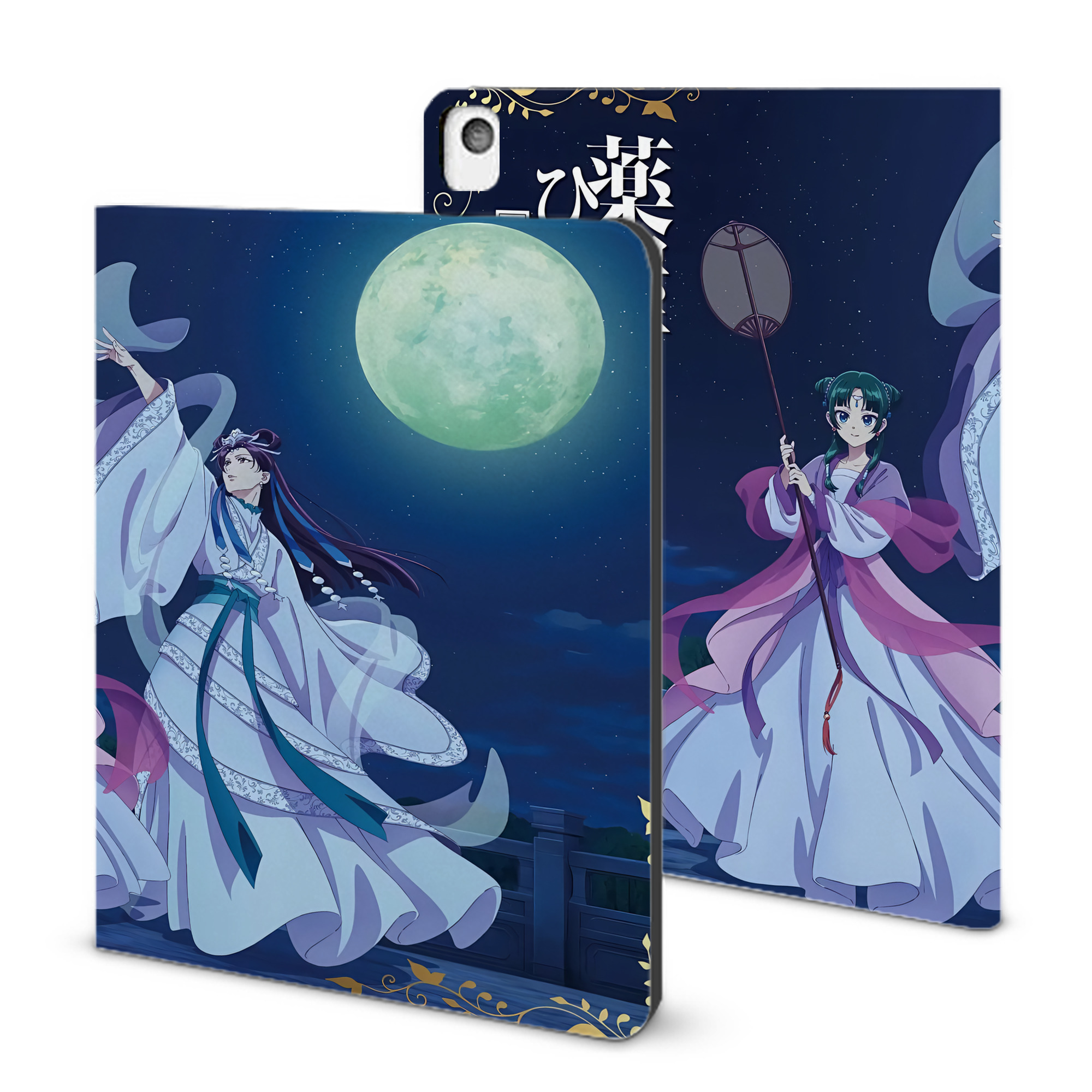 （画像用） 薬屋のひとりごと The Apothecary Diaries IPadケース ペンホルダー付き ブックスタイルデザイン